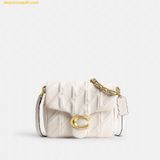  Túi Đeo Vai Coach Times Squareo Tabby Shoulder Bag With Quilting Màu Trắng Size 20 CW629B4 