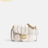 Túi Đeo Vai Coach Times Squareo Tabby Shoulder Bag With Quilting Màu Trắng Size 20 CW629B4