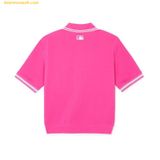  Áo Polo MLB Women's Basic Cleveland Guardians Magenta 3FPQB0243-45MAS Màu Hồng 