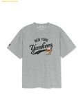  Áo Phông MLB Letter Mega Bear Overfit Short Sleeve T-Shirt New York Yankees 3ATSE0253-50MGS Màu Xám 