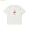Áo Phông ADLV Heart Alien Short Sleeve T-Shirt Mustard Trắng Kem