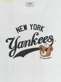  Áo Phông MLB Letter Mega Bear Overfit Short Sleeve T-Shirt New York Yankees 3ATSE0253-50WHS Màu Trắng 