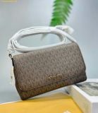  Túi Đeo Chéo Michael Kors MK Medium Logo Convertible Crossbody Bag - Màu Nâu 
