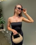  Túi Cầm Tay JW PEI Orla Weave Handbag Màu Nude da 