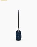  Túi Đeo Vai Marc Jacobs The Crystal Denim Clover Shoulder Bag 