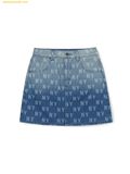  Chân Váy Demin MLB Women's Classic Monogram Gradient Print Denim Skirt New York Yankees 3FDSM0253-50INS 