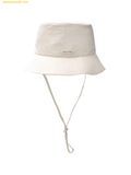  Mũ Bucket MLB Gofcore Lightweight Nylon Safari Bucket Hat New York Yankees 3AHTB025N-50CRS Trắng 