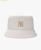 Mũ bucket MLB unisex thời trang Classic Monogram 3AHTM124N Màu Trắng