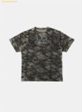  Áo Phông Bad Blood Crack Print T-Shirt - Green Camo w-tee25-046 