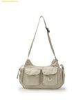  Túi Đeo Vai MLB Basic Gofcore Pocket Shoulder Bag Boston Red Sox 3ABQB035N-43SAS - Kem 