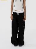  Quần Dài Bad Blood ADS Vintage Nylon Track Pants - Black - SKU: w-pts24-031 - Đen 