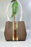  Túi Đeo Vai Michael Kors MK Pratt Medium Signature Logo And Metallic Shoulder Bag 35F4G3FS2B 