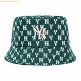  Mũ Bucket MLB Bucket Monogram Boston Red Sox 3AHTFF02N-50GND Màu Xanh Green 