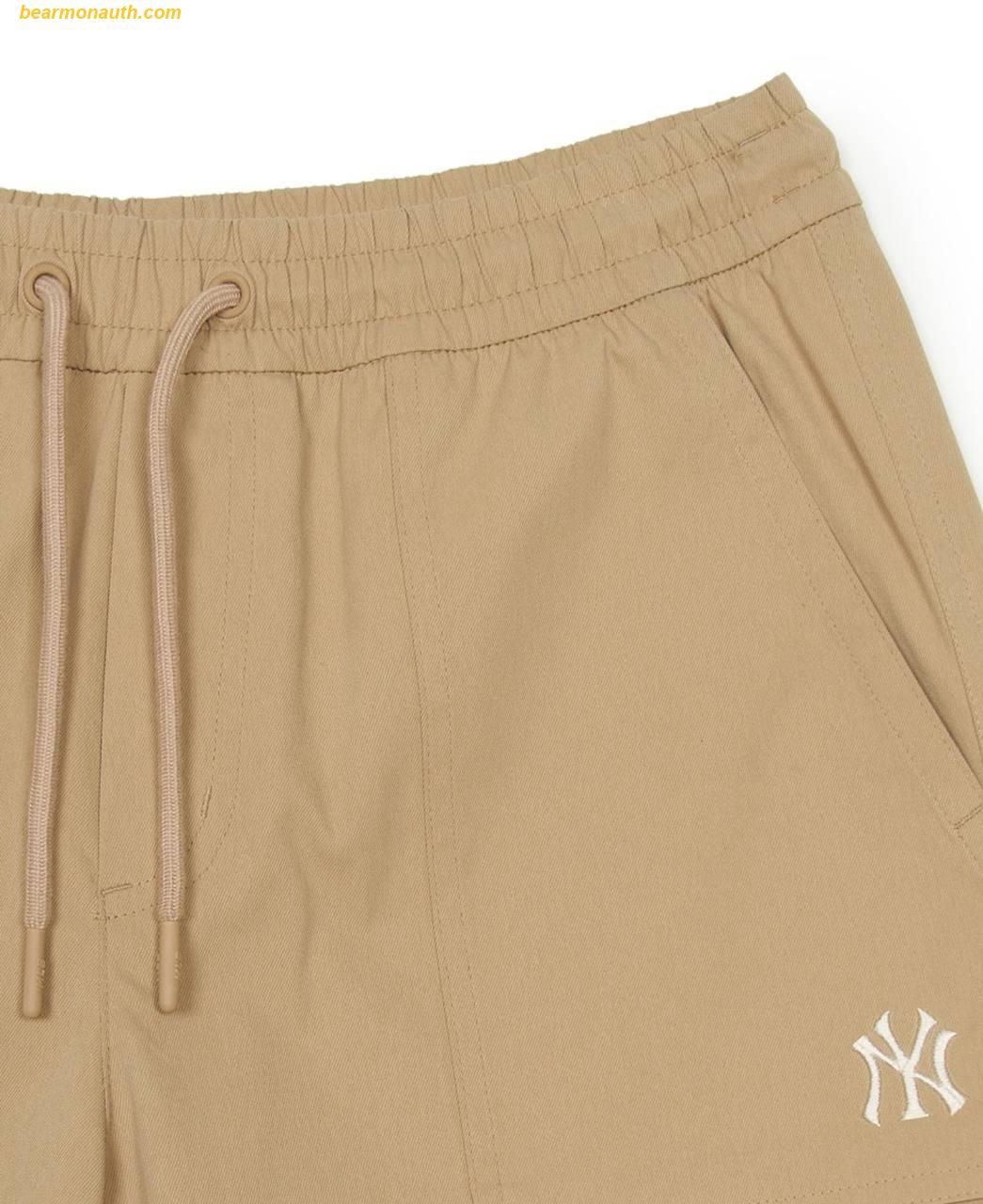 [MLB] Basic Cotton Touch Shorts ★大人気★ MLB Unisex Kids Basic Cotton Touch Woven Shorts NY Yankees