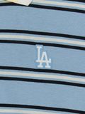  Áo Polo MLB Women's Varsity Stripe Crop Collar T-Shirt New York Yankees 3FPQV0253-07SBL màu xanh 