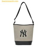  Túi Đeo Vai MLB Basic Big Logo Canvas Bucket Bag 3ABMS072N-50BKS - Đen 