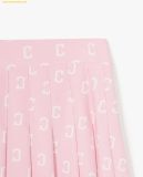 Chân váy xếp ly MLB Classic Monogram Skirts 3FSKM0143 hồng 