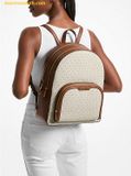  Balo MICHAEL KORS Jaycee Large Backpack Vanilla Trắng Logo 