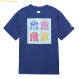  Áo Phông MLB Pop Art Graphic Overfit New York Yankees Tshirt 3ATSL0233-50NYL - Xanh Navy 