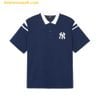 Áo Polo MLB Overfit Varsity New York Yankees 3APQV0143-50NYS Màu Xanh Navy