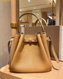  Túi Bucket Tory Burch Romy Bucket Bag Màu Nâu 166982 