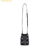  Túi Đeo Chéo MLB Dia Monogram Jacquard Mini Bucket Bag New York Yankees Black 3ABMS022N-50BKS 
