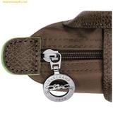  Túi Xách LongChamp Le Pliage Green Pouch With Handle Terra - Recycled Canvas Size Mini 