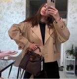  Túi xách JW PEI Lucia Classic Top Handbag - Dark Brown 