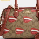  Túi Trống Coach X Tom Wesselmann Rowan Satchel Bag In Signature Canvas CQ033 