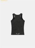  Áo Ba Lỗ Bad Blood Rusty Denim Tank Top Black w-tnk25-008 