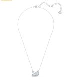  Dây cổ, dây chuyền SWAROVSKI Dancing Swan necklace Swan, White, Rhodium plated - 5514421 