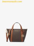  Túi Tote Michael Kors MK Pratt Small Signature Logo Tote Bag Logo - Nâu 