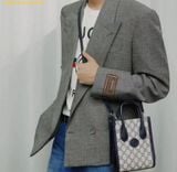  Túi Đeo Chéo Gucci Mini Tote Bag with Interlocking G – GG Supreme Canvas 