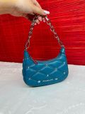  Túi Xách Michael Kors MK Cora Extra-Small Quilted Shoulder Bag Màu Xanh 