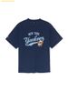 Áo Phông MLB Letter Mega Bear Overfit Short Sleeve T-Shirt New York Yankees 3ATSE0253-50NYS Màu Xanh Navy