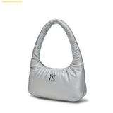  Túi Đeo Vai MLB Basic Luxleisure Nylon Hobo Bag New York Yankees 3ABQS044N-50SIS - Bạc 
