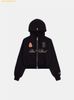 Áo Hoodie Zip Bad Blood Royal Classic Hooded Zip-Up - Black w-hde24-063 Màu Đen