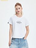  Áo Phông MLB Women's Varsity Logo Comfortable Fit Short Sleeve T-Shirt New York Yankees 3FTSV0253-50BKS Màu Trắng 