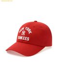 Mũ Lưỡi Trai MLB Varsity Lettering Unstructured Ball Cap New York Yankees 3ACPV065N-50RDD Màu Đỏ 