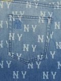  Chân Váy Demin MLB Women's Classic Monogram Gradient Print Denim Skirt New York Yankees 3FDSM0253-50INS 