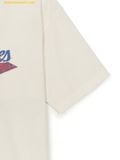  Áo Phông MLB Varsity Vintage Washing Graphic Mega Overfit Short Sleeve T-Shirt New York Yankees 3ATSV0753-50CRD - Màu Trắng Kem 