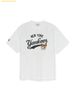 Áo Phông MLB Letter Mega Bear Overfit Short Sleeve T-Shirt New York Yankees 3ATSE0253-50WHS Màu Trắng