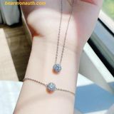  Vòng, lắc tay SWAROVSKI Una Angelic bracelet Round cut, White, Rhodium plated - SKU: 5636266 