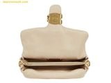  Túi Đeo Vai Coach Leather Covered C Closure Pillow Tabby Shoulder Bag 26 Màu Trắng Kem 