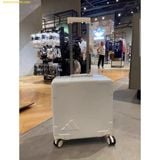  Vali Adidas Limited Edition Adidas ABS Hard Case Light Luggage Bag Travel Size 20 Xách Tay Cabin Màu Trắng 