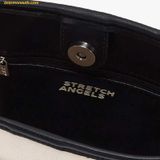  Túi Đeo Chéo Nữ Stretch Angels Weekly Bucket Bag Màu Trắng Viền Đen 