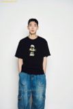  Áo Phông ADLV heart alien short sleeve t-shirt black 