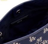  Túi đeo chéo MLB Monogram Jacquard Bucket Bag LA Dodgers 3ABML023N-07NYD Màu Xanh Navy 