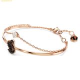  Vòng Đeo Tay, Lắc tay SWAROVSKI Swan bangle Swan, Black, Rose gold-tone plated, SKU: 5678048 