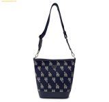  Túi đeo chéo MLB Monogram Jacquard Bucket Bag LA Dodgers 3ABML023N-07NYD Màu Xanh Navy 